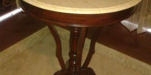 Marble Top Tripod Base Round Table