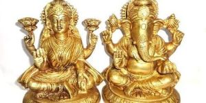 Brass Laxmi Ganesh Murti