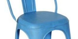 Sky Blue Color Metal Chair