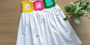 Girls Crochet Sleeveless Frock