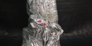 White Metal Sai Baba Statue