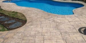 Brown Stamped Concrete