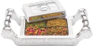 Rectangular Diamond Mukhwas Box