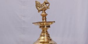 8 Inch Brass Oil Lamp