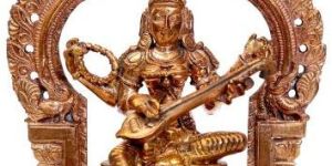 5 Inch Bronze Saraswati Statue