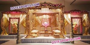 Indian Wedding Wooden Mandap
