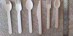 Disposable Wooden Spoons Forks Knives