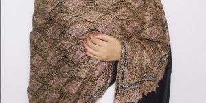 Hand-Embroidered Jamawar Pashmina Shawl