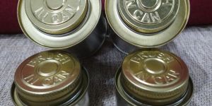 Cylindrical PVC Cement Tin Can