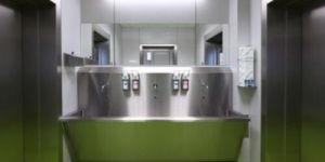 Brushed Steel SCRUB SINK