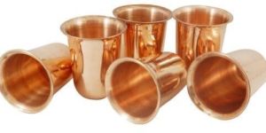 Copper Twisted Juice Glasses