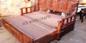 Teak Wood Sofa Cum Bed
