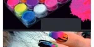 Multicolor Nails Neon Color Pigment
