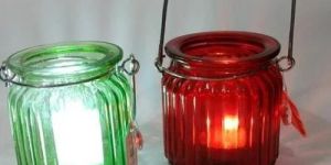 Glass Candle Lamp