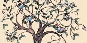 Iron Tree Wall Panel