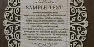 Wooden Wedding Cards