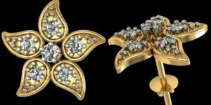 Swarovski Crystal Nakshtra Diamond Earring