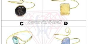 Fashionable New Design Adjustable Gold Plated Bangles