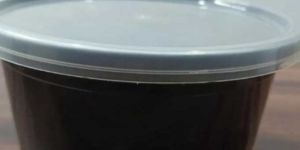 2000 Ml Black Reusable Plastic Food Container