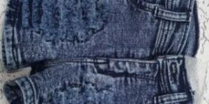 Girls Ripped Denim Short