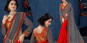 Embroidered Ethnic Saree