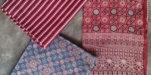 Ajrakh Block Printed Dress Material