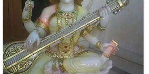 3 Feet Marble Saraswati Mata Statue