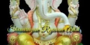 32 Inch Marble Ganesh Statue