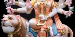 36 Inch Marble Durga Mata Statue
