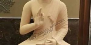 4 Feet Marble Buddha Statue