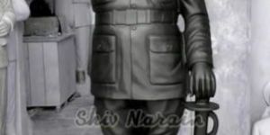 8 Feet Marble Subhash Chandra Bose Statue