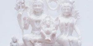 Marble Shiv Parivar Statue