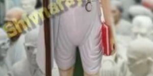 Standing Marble Mahatma Gandhi Statue