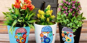 Natural River Clay Indoor Planter