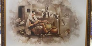 Punjabi Cultural Framed Painting