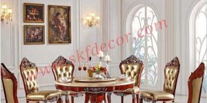Round Modern Dining Table Set