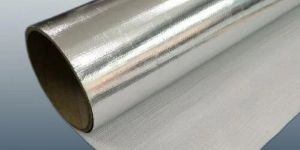 Plain Silver Metallic Laminated Non Woven Fabric