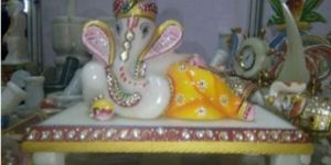 Stone Sitting Ganesha