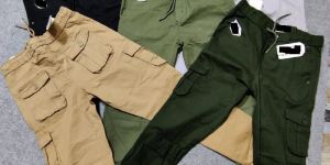 Mens Cotton Cargo Jogger Pant