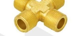 Brass Four Way Male Joint