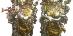 Brass Radha Krishna Statue