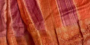 Red Munga Silk Saree