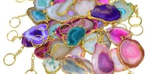 Agate Keychain