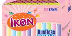 Ikon Dustless Chalk - White jkuyt
