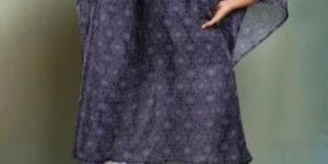 Blue Bandhani Kaftan