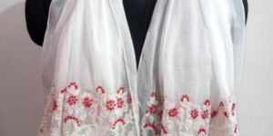 Embroidered Cotton Stoles
