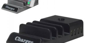 4 Port Charger with Mobile Stand