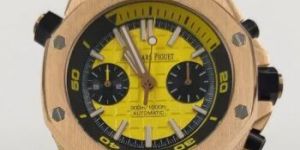 Audemars Piguet Royal Oak Offshore Diver Rose Gold Yellow Chronograph Watch