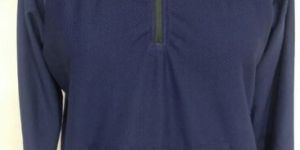 Navy Blue Mens Zipper
