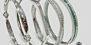 Rhodium Bangles
